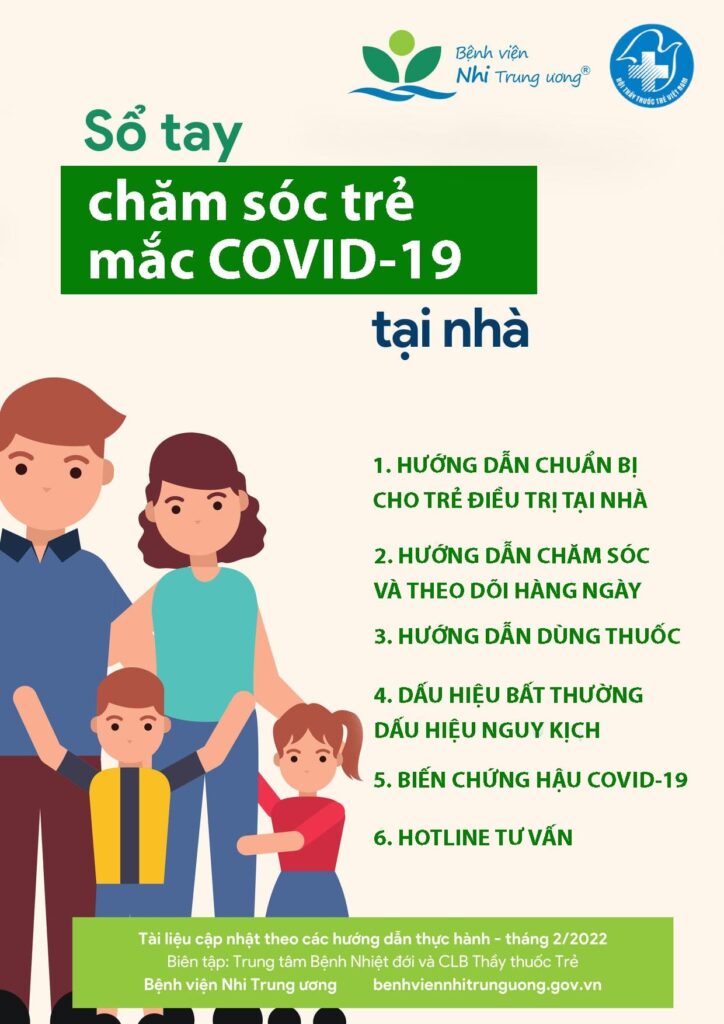 Sổ tay chăm sóc trẻ em mắc Covid-19 tại nhà 